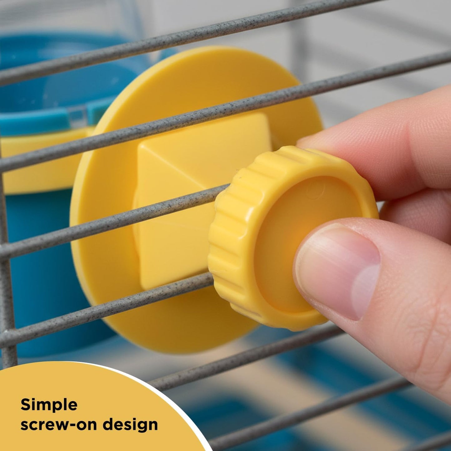 Pet Bird Cage Clean Cup Feeder & Water Cup Bird Accessory, Medium (Assorted Colors)