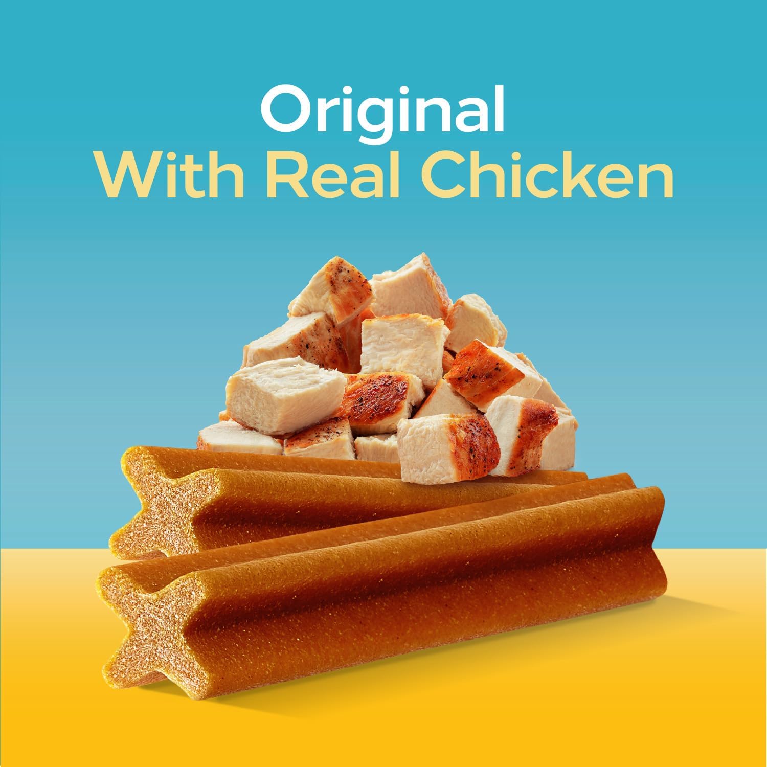 Pedigree Dentastix Dental Chews for Small and Toy Breed Dogs, Original Flavor with Real Chicken, 1.63 lb Bag (108 Treats)