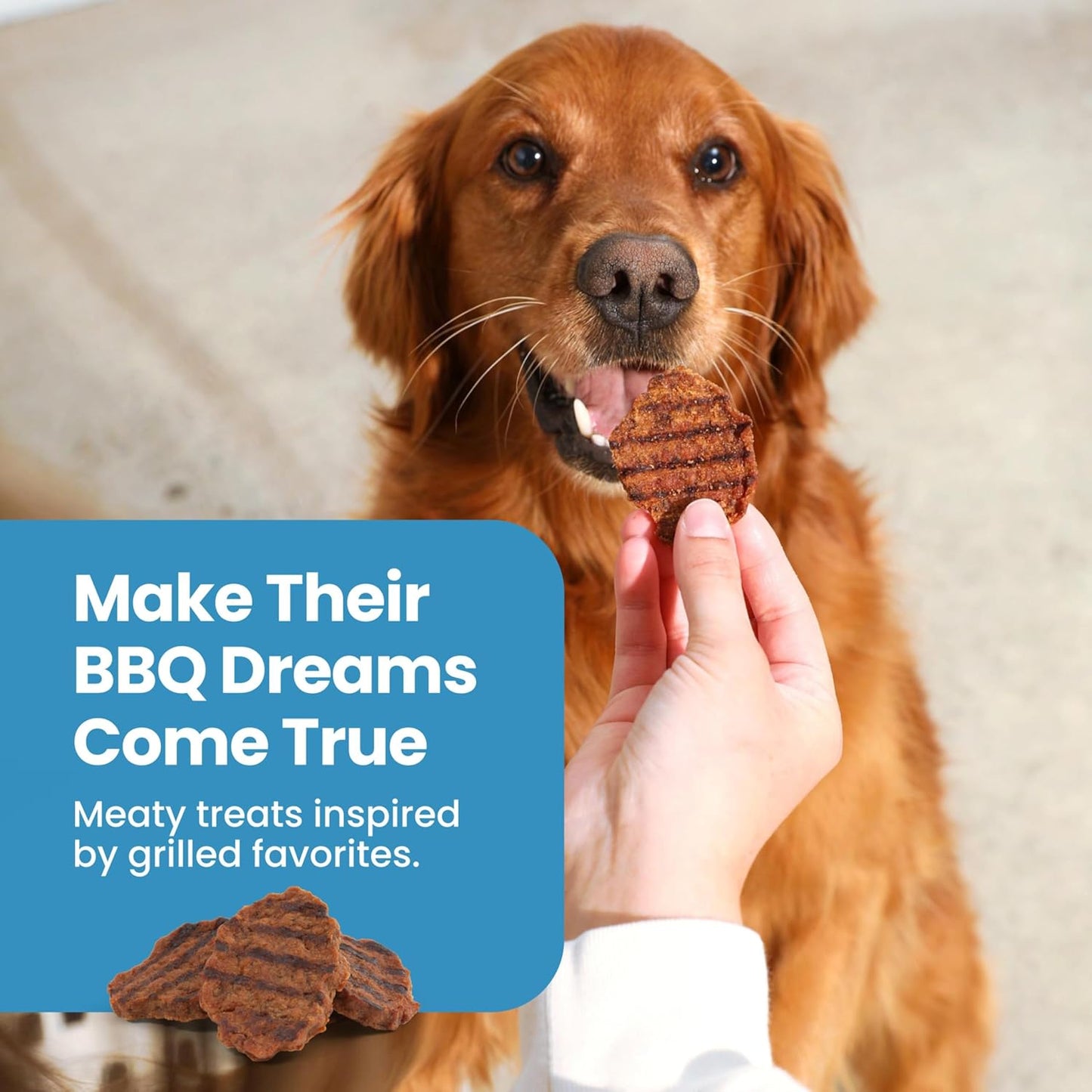 Nudges Beef Grillers Natural Dog Treats, Tender & Meaty Dog Snacks, Easy-To-Tear for Training, Made in the USA with Real Beef, No Artificial Preservatives, 16 Oz.
