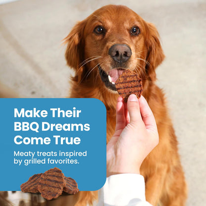 Nudges Beef Grillers Natural Dog Treats, Tender & Meaty Dog Snacks, Easy-To-Tear for Training, Made in the USA with Real Beef, No Artificial Preservatives, 16 Oz.