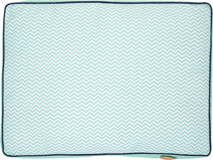 Now House for Pets by Jonathan Adler Teal Chevron Cushion Dog Bed, Large | Large Dog Bed Washable Dog Bed for Large Dogs by Now House by Jonathan Adler (FF15504)